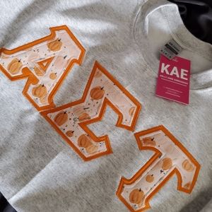 Alpha Sigma Tau lettered sorority sweater